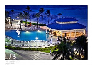 View from my hotel room balcony in Nassau, Bahamas